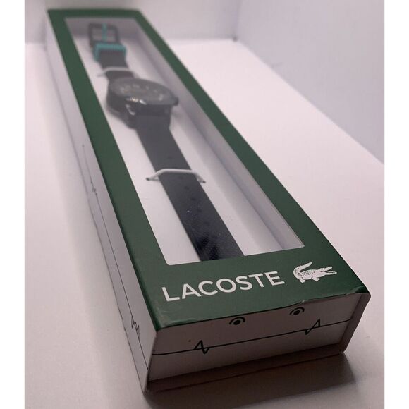 Lacoste LC-102-9-47-3022-3087BLK-4/1 Kid Black Silicone Analog Dial Watch Aew26 main image 7